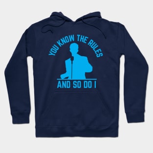 You Know The Rules And So Do I, Rick Astley, Blue Hoodie